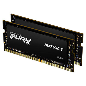 Kingston FURY Impact SO DIMM 16 Go 2x8Go DDR4 3200 MHz CL20
