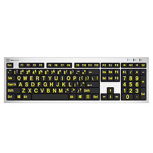 LogicKeyboard LargePrint PC Yellow Black