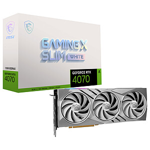 MSI GeForce RTX 4070 GAMING X SLIM WHITE 12G
