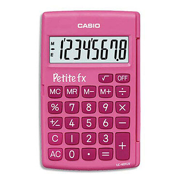 Casio Petite FX Rose - Calculatrice de poche du CP au CE2 Casio Petite FX Rose - Calculatrice de poche du CP au CE2