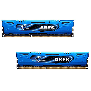 G.Skill Ares Blue Series 16 Go (2 x 8 Go) DDR3 1866 MHz CL10 Kit Dual Channel DDR3 PC3-14900 - F3-1866C10D-16GAB (garantie à vie par G.Skill)