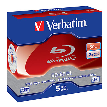 Verbatim BD-RE DL 50 GB 2x (per 5, box)
