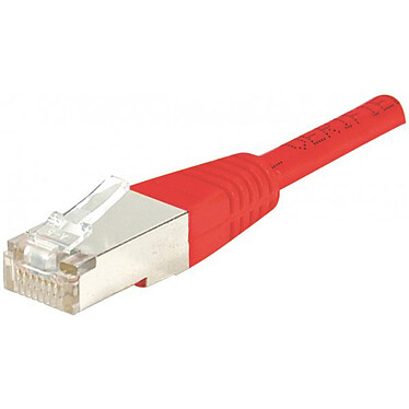 Câble RJ45 catégorie 5e F/UTP 0,15 m (Rouge) Câble réseau catégorie 5e