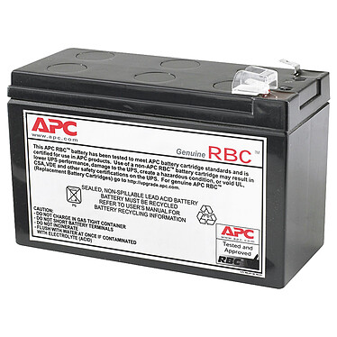 APC RBC110 Batterie de remplacement pour APC Back-UPS ES 550VA (BE550G-FR)
