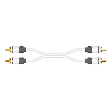 Real Cable 2RCA-1 2m Câble audio stéréo de haute qualité RCA mâle/mâle (2m)