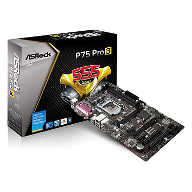 ASRock P75 Pro3 Carte mère ATX Socket 1155 Intel B75 Express - SATA 6Gb/s - USB 3.0 - 1x PCI-Express 3.0 16x + 1x PCI-Express 2.0 16x