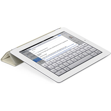Avis Apple iPad Smart Cover Cuir Crème (MD305ZM/A)