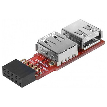 Internal 2.0 USB port adapter on motherboard
