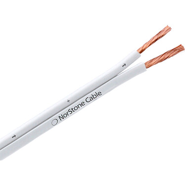 NorStone W250 Câble Haut-Parleur 2x 2,5 mm² en cuivre OFC  - rouleau de 10 mètres