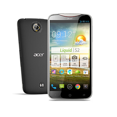 Acer Liquid S2 Rock Black Smartphone 4G-LTE avec écran tactile Full HD 6" sous Android 4.2