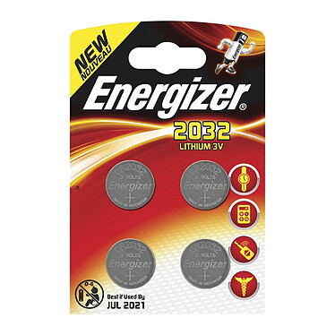 Energizer 2032 Lithium 3V (par 4)