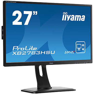 iiyama 27" LED - ProLite XB2783HSU-B1 1920 x 1080 pixels - 4 ms - Format large 16/9 - Full HD - Dalle AMVA+ - HDMI - Hub USB - Noir