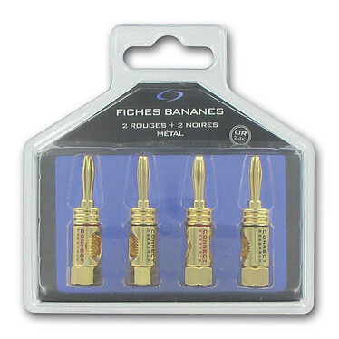 Buy Connect Research Gold plate banana plugs x4