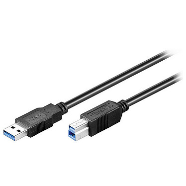 Cable USB 3.0 tipo AB (macho/macho) - 1 m