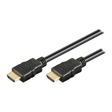 HDMI ad alta velocità con cavo Ethernet nero (1 metro)