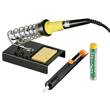 Soldering kit (soldering iron, pump soldering holder)
