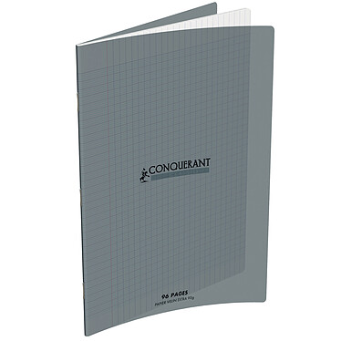 Conquérant Cahier 96 pages 240 x 320 mm seyes grands carreaux  Gris