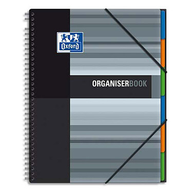 Oxford OrganiserBook Cahier A4+ 160 pages 245 x 310 mm petits carreaux 5 x 5 mm