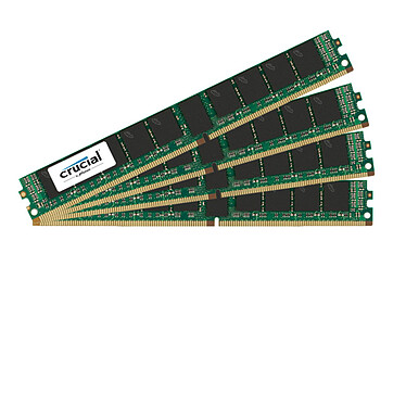 Crucial DDR4 64 Go (4 x 16 Go) 2666 MHz CL19 ECC Registered SR X4 VLP