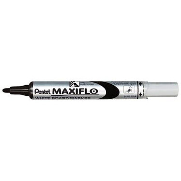 Pentel Maxiflo MWL5M 4 mm Noir Marqueur noir effaçable avec pointe moyenne 4 mm