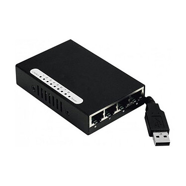 Mini switch auto-alimentado por USB (8 puertos Fast Ethernet)