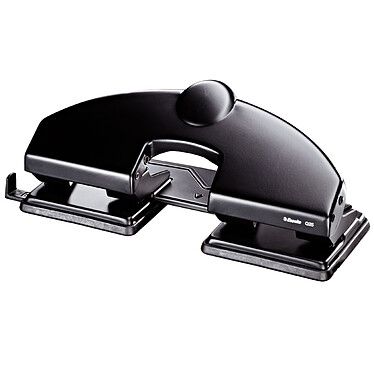Esselte Q25 4 hole punch for 25 sheets Black