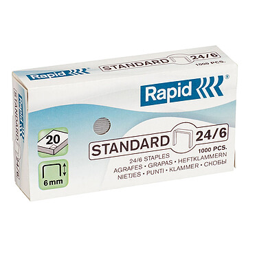 Rapid staples 24/6 box of 1000 staples