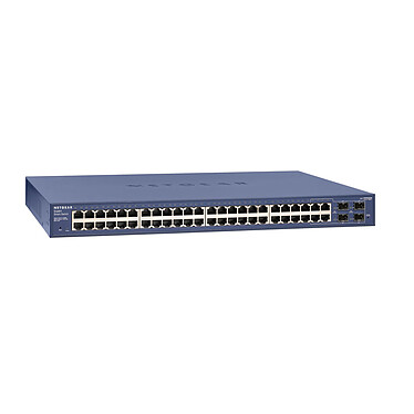 Netgear GS748T Switch 48 ports Gigabit / 4 ports SFP manageable niveau 2