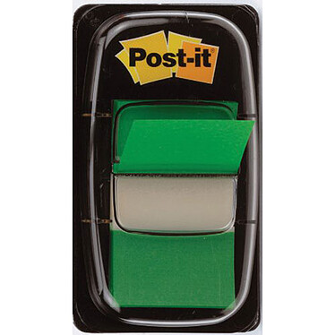 Post-it Index standard 50 marque-pages 25.4 x 44 mm Vert