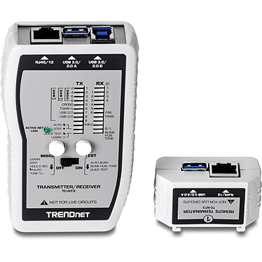 TRENDnet TC-NT3 Comprobador profesional de red para cables USB y VDV