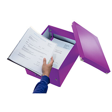 Avis Leitz Click & Store boite de rangement moyen format 16.7 litres Violet