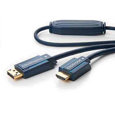 Clicktronic Cable DisplayPort /HDMI (3 metros) Cable adaptador DisplayPort 1.1 macho a HDMI 2.0 macho compatible con 3D y Full HD (1080p)