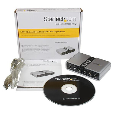 Buy StarTech.com USB 7.1 Sound Card / Audio Adapter with SPDIF Digital Audio