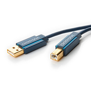 Avis Clicktronic Câble USB 2.0 Type AB (Mâle/Mâle) - 1.8 m