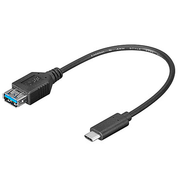 USB-C 3.1 male to USB 3.0 A female cable adapter