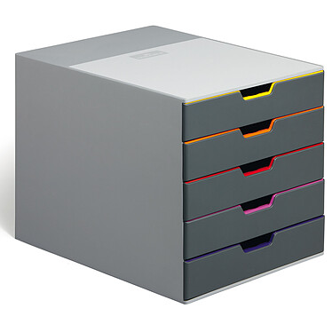 DURABLE Varicolor 5-Drawer Filing Cabinet 7605-27