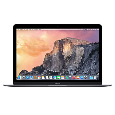 Apple MacBook (2015) 12" Gris sidéral (MJY32F/A) Intel Core M (1.1 GHz) 8 Go SSD 256 Go 12" LED Wi-Fi AC/Bluetooth Webcam Mac OS X Yosemite