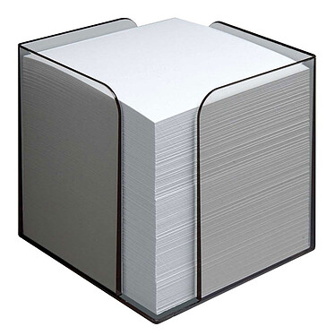 Transparent block cube with paper