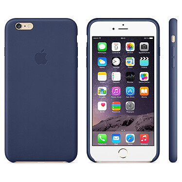 Apple Coque en cuir Bleu nuit iPhone 6 Plus