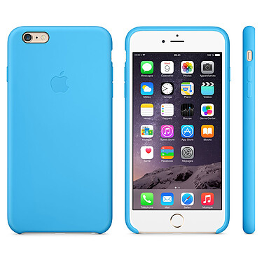 Apple Coque en silicone Bleu Apple iPhone 6 Plus
