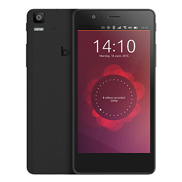 BQ Aquaris E5 Ubuntu Edition Noir Smartphone 3G+ Dual SIM avec écran tactile HD 5" sous Ubuntu