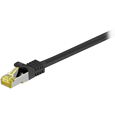 Cordon RJ45 catégorie 7 S/FTP 2 m (Noir) Câble ethernet catégorie 7 à double blindage