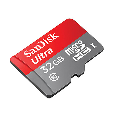 Avis SanDisk Ultra microSDHC UHS-I U1 32 Go + Adaptateur SD