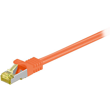 Cable RJ45 categoría 7 S/FTP 0,5 m (naranja)