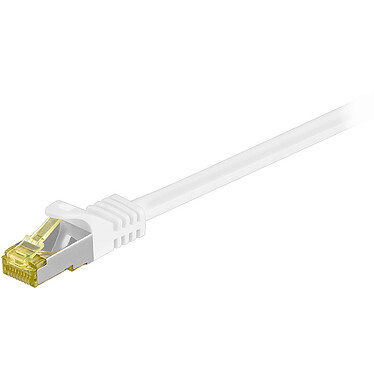 Cordon RJ45 catégorie 7 S/FTP 3 m (Blanc)