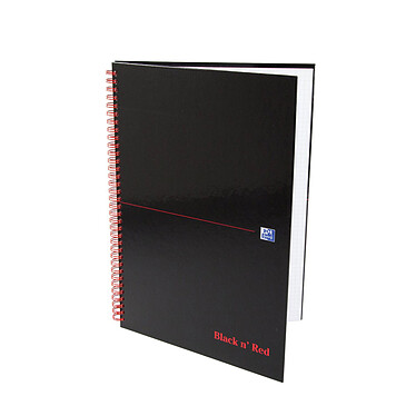Avis Oxford Black n' Red Cahier A4 5 x 5 mm Noir