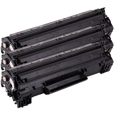 Multipack toners compatibles HP CF283A / Canon CRG-737 (Noir) Pack de 3 toners noirs compatibles HP CF283A et Canon 737