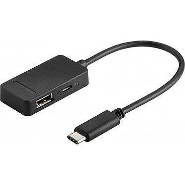 Adaptateur USB 3.1 C mâle vers Micro USB 2.0 B femelle et USB 2.0 type A femelle