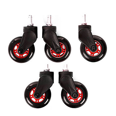 DXRacer Blade Wheels (rouge) - Autres accessoires jeu - Garantie 3 ans LDLC