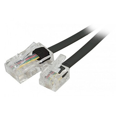 Câble adaptateur RJ11 mâle / RJ45 mâle (2 mètres)